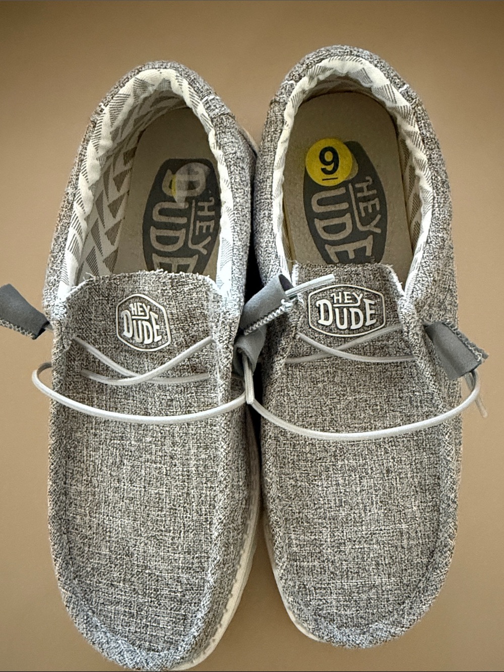 Hey Dude Grey Textured Slip-On Loafers